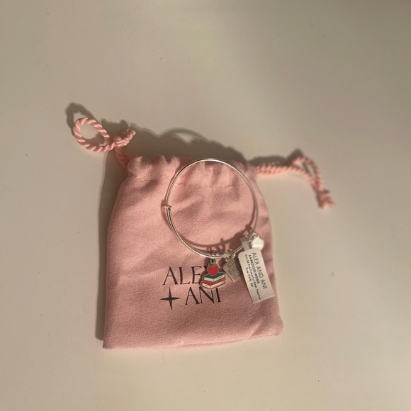 Alex and Ani Best Teacher Ever Charm Bangle Bracelet - Picture 3 of 3